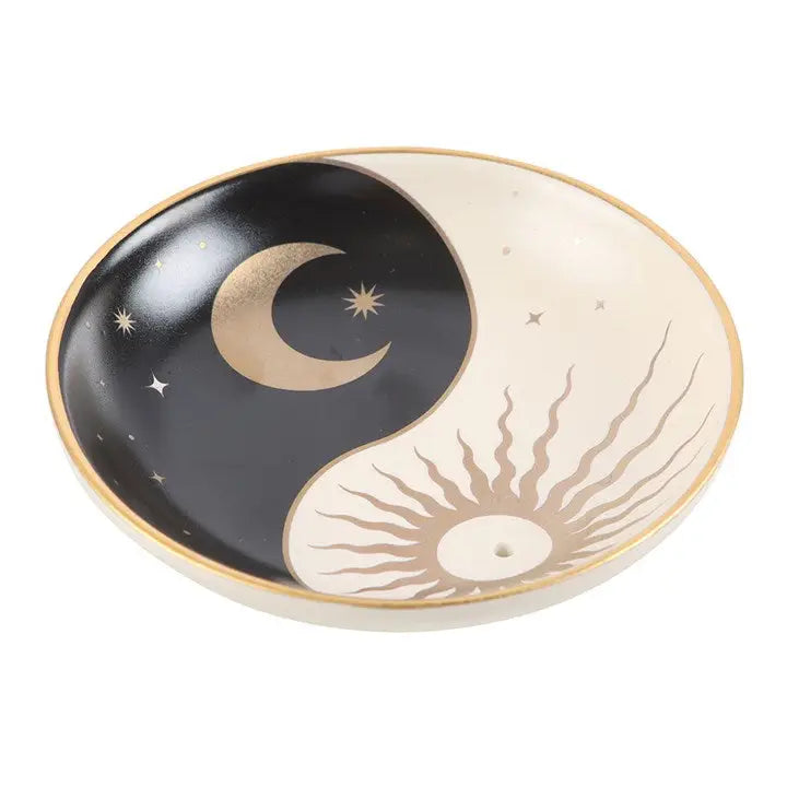 Yin Yang Ceramic Incense Holder Plate