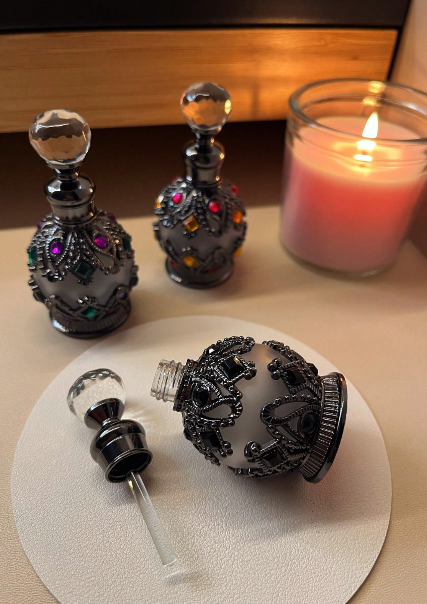 The Arcana Crystal Bottles