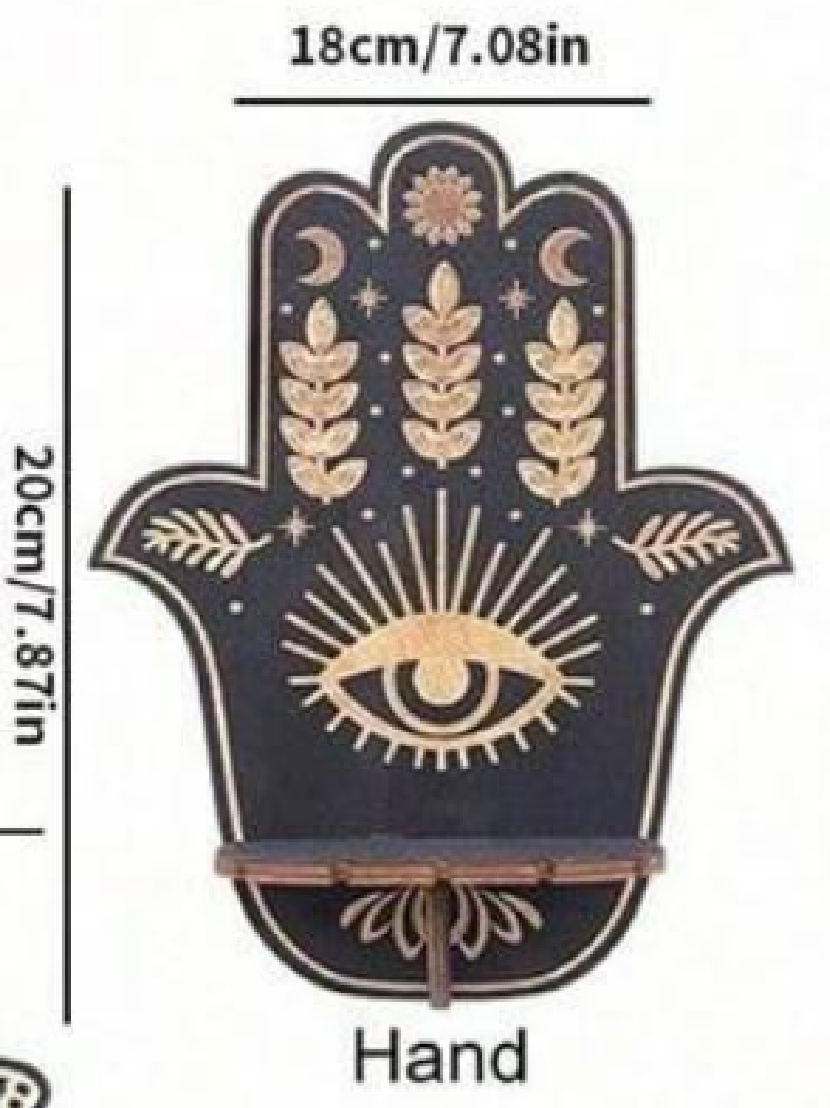 Hamsa Glow Wall Shelf