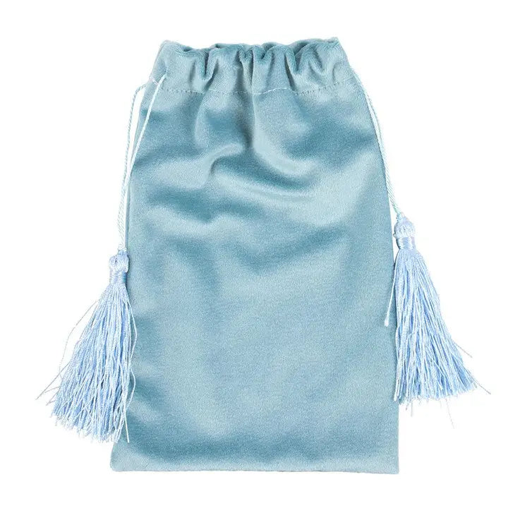 The Moon Vintage Tarot Card Velvet Drawstring Bag