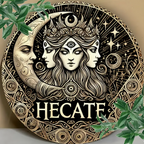 Hecate Triple Moon Goddess Metal Wall Art