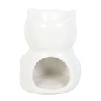White Happy Cat Oil Burner