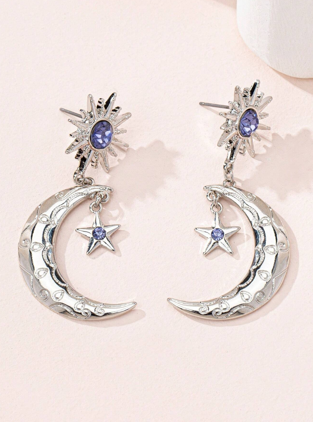 The Astral Luminary Sun, Moon & Star Earrings
