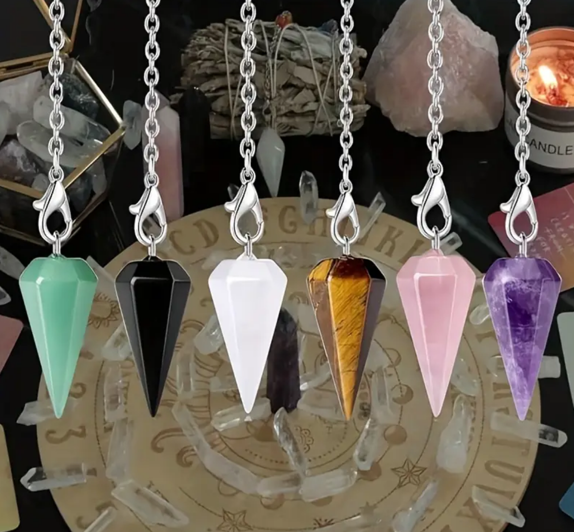 The Oracle's Arsenal Crystal Pendulum Collection - Pack of 6