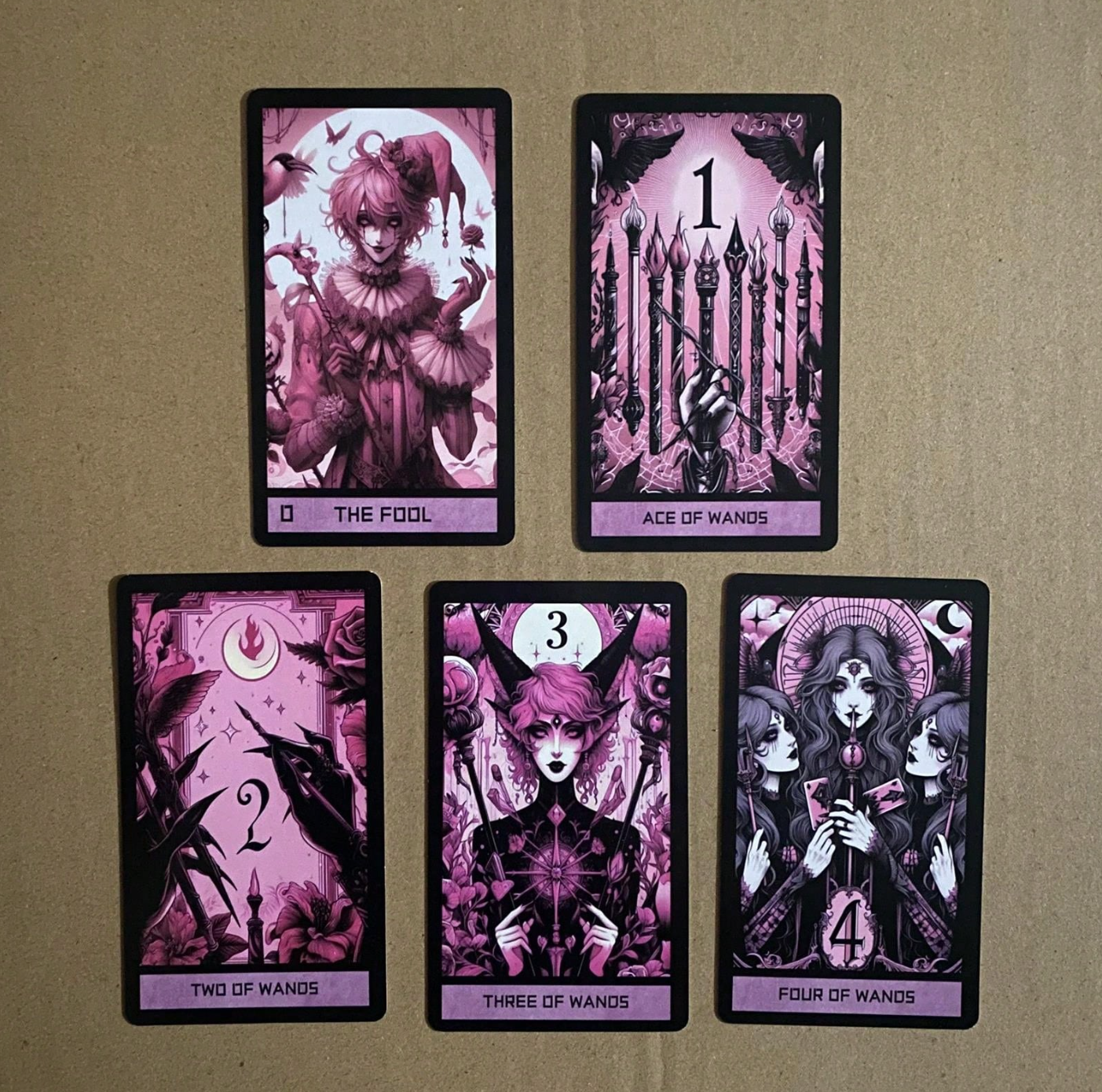 The Pink Gothic Tarot Cards