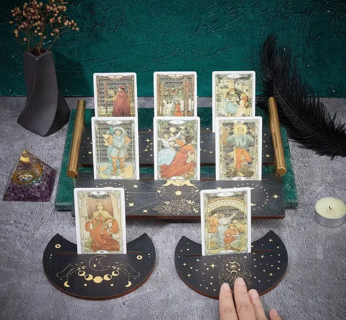 The Rectangular Wooden Tarot Stands