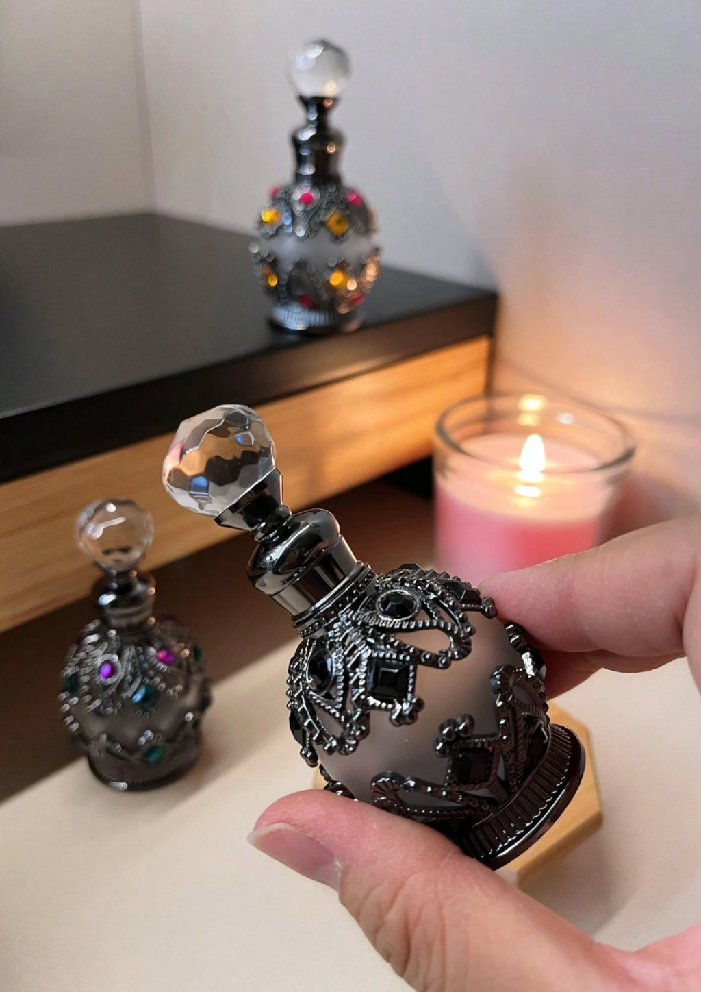 The Arcana Crystal Bottles
