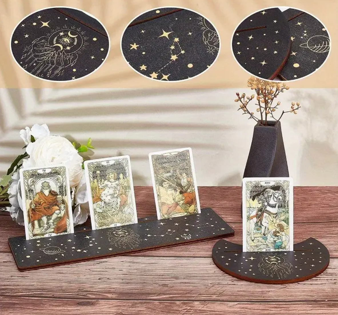 The Rectangular Wooden Tarot Stands