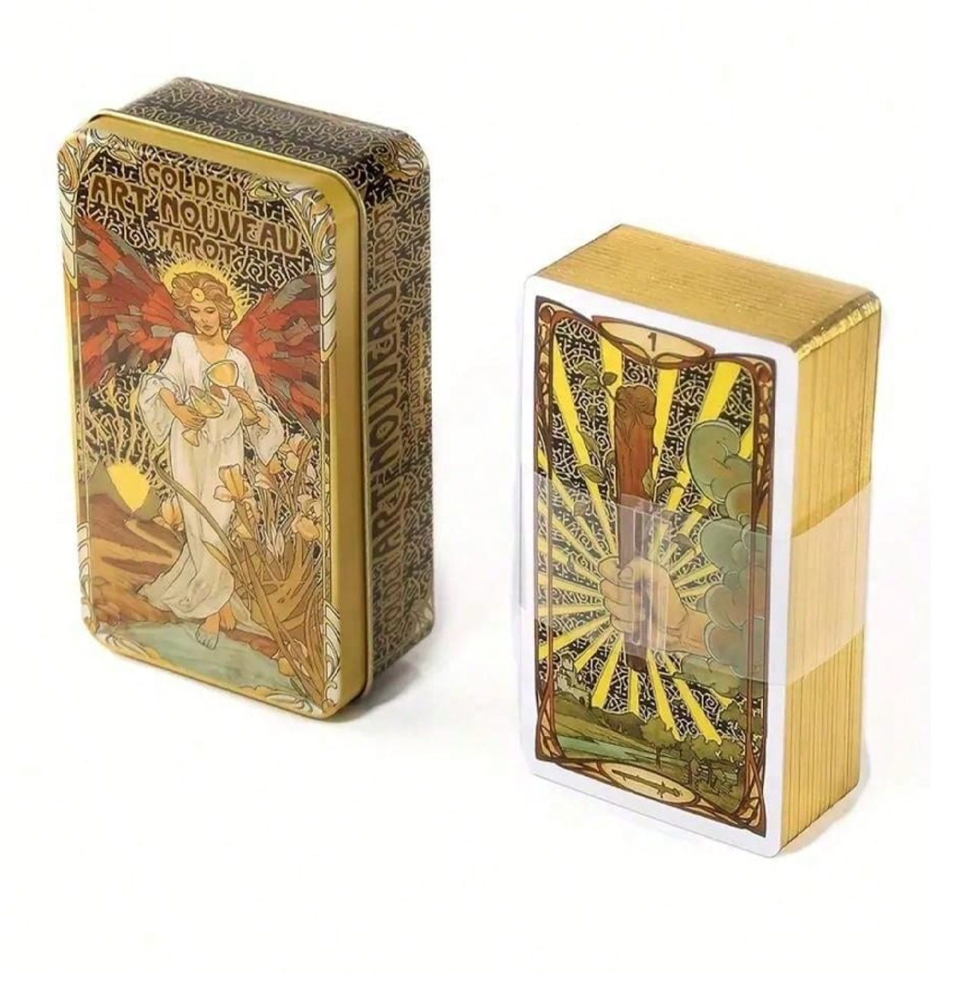 Golden Art Nouveau Tarot Deck