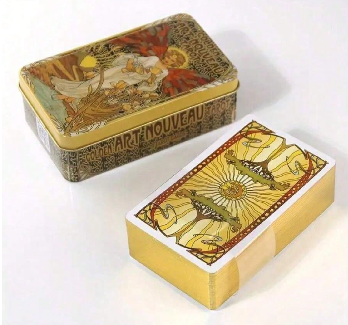Golden Art Nouveau Tarot Deck