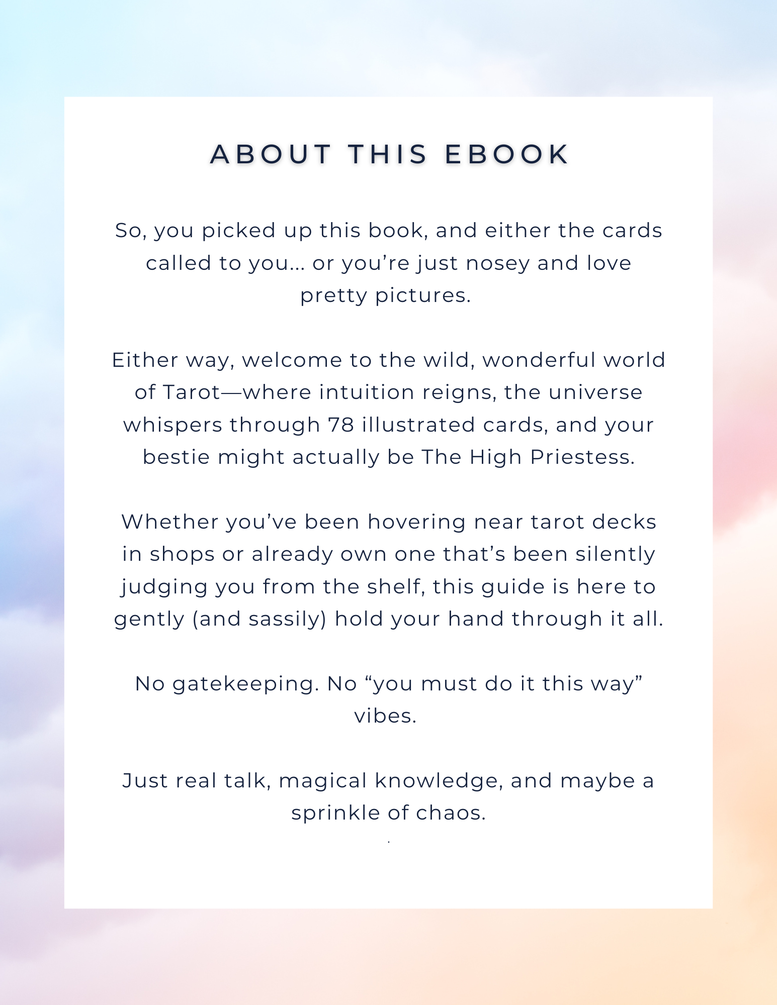 Tarot for Beginners - An Ebook by Luna & Lore