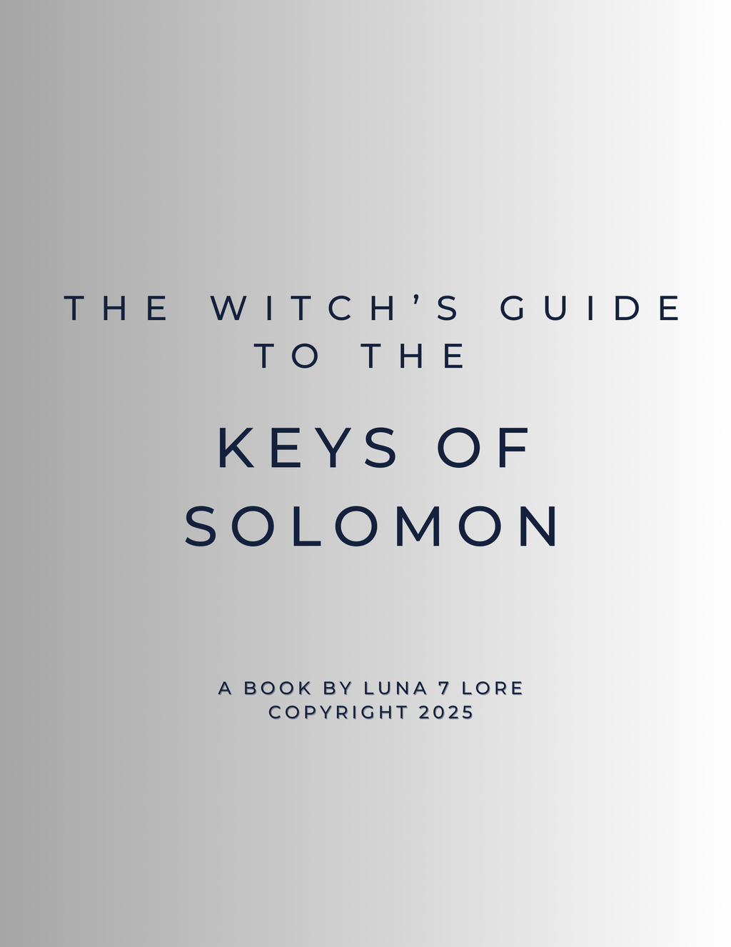 The Witch’s Guide to the Keys of Solomon – Digital EBook