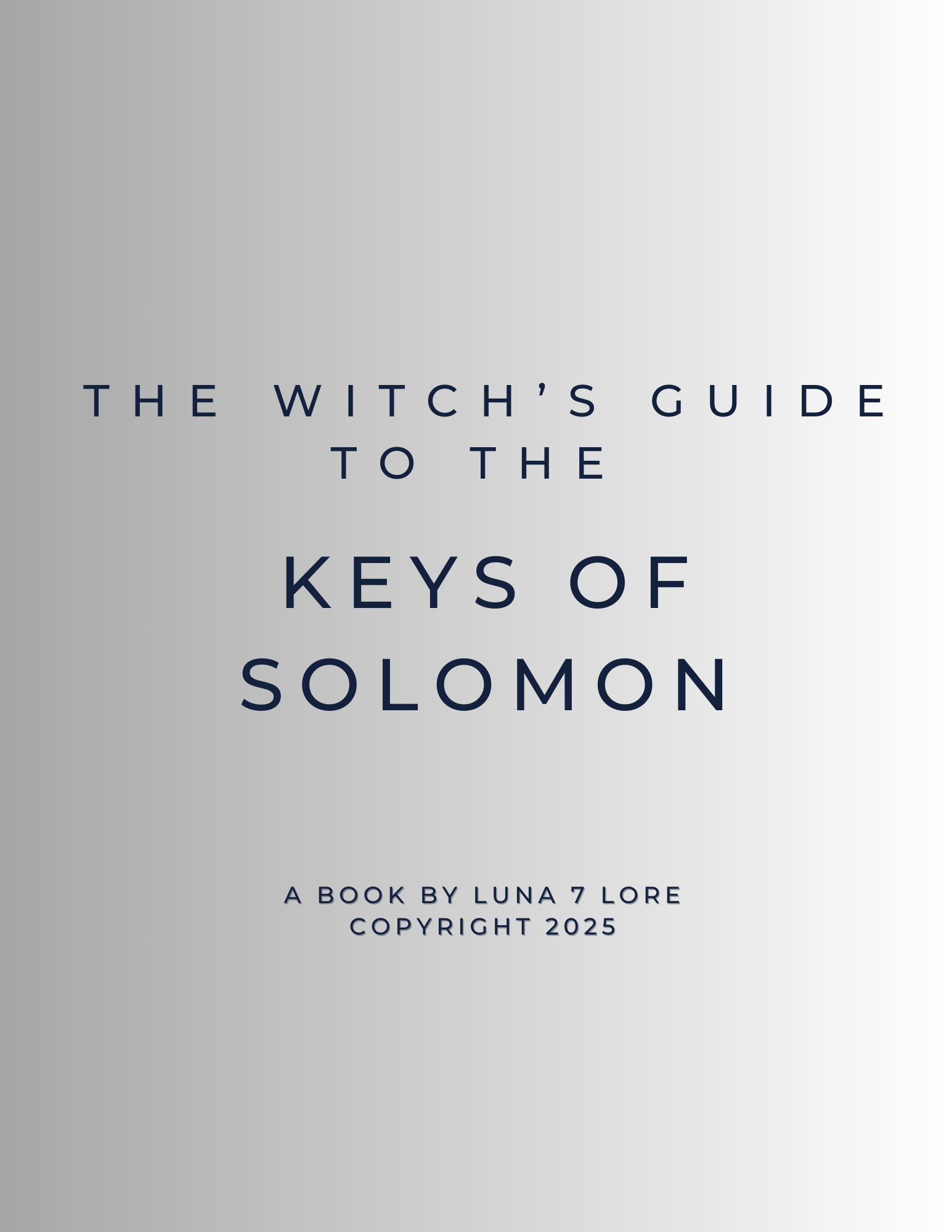 The Witch’s Guide to the Keys of Solomon – Digital EBook