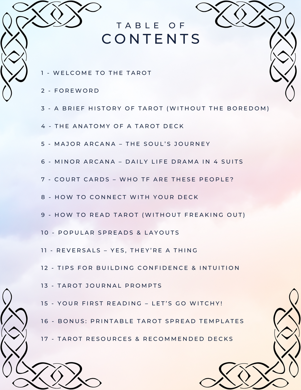 Tarot for Beginners - An Ebook by Luna & Lore