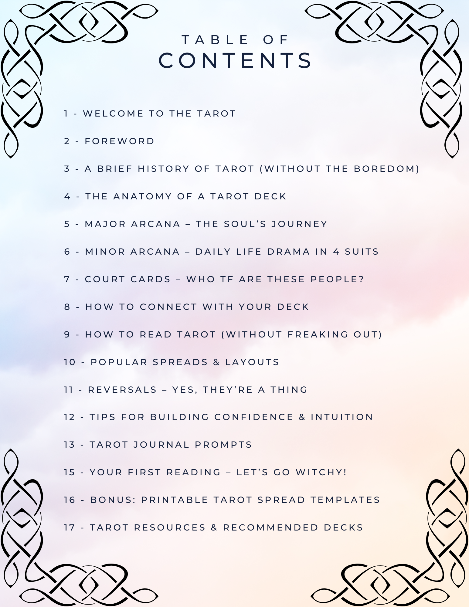 Tarot for Beginners - An Ebook by Luna & Lore