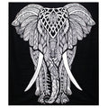 Double Cotton Bedspread + Wall Hanging - Elephant